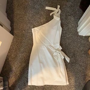 Showpo White Linen Dress
